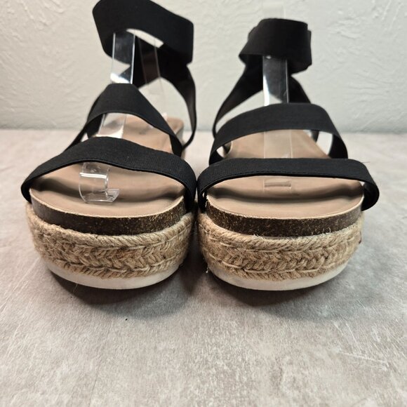 Torrid Black Platform Espadrille Sandals - Picture 3 of 10
